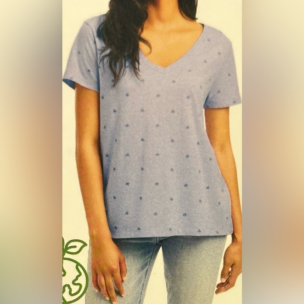 Splendid V neck short sleeve t shirt - Picture 2 of 5